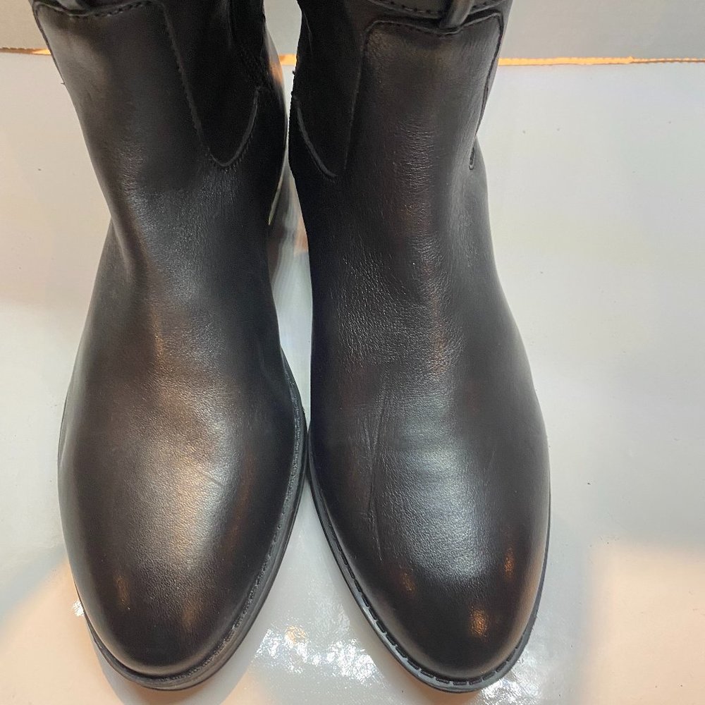 Vince Camuto Pretanna Black Leather Tall Boot - Picture 4 of 16